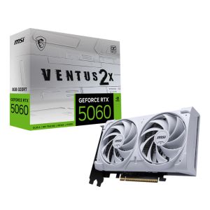 MSI Geforce RTX 5060 8GB Ventus 2X OC White GDDR7 Graphics Card
