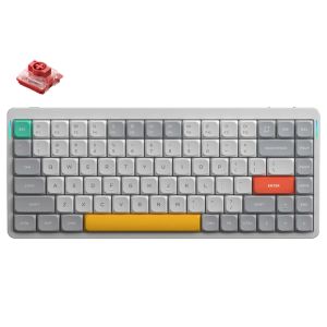 NuPhy Air75 V2 QMK/VIA 84-Key Hot-Swappable RGB Wireless Mechanical Keyboard (Cowberry Switch) - White
