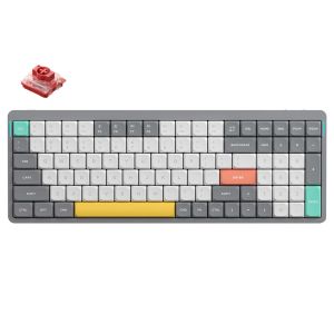 NuPhy Air96 V2 QMK/VIA 100-Key Hot-Swappable RGB Wireless Mechanical Keyboard (Cowberry Switch) - Gray