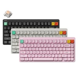 Nuphy Node75 High-Profile 82-Key Hot-Swappable Tri-Mode Wireless Mechanical Keyboard (Blush Max Switch)
