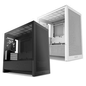 NZXT H3 Flow Tempered Glass Side Panel Micro-ATX Airflow PC Case