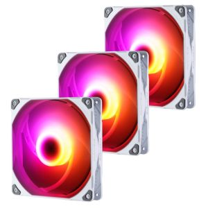 Phanteks M25-140 D-RGB PWM 140mm Chassis Fan Triple Pack - White