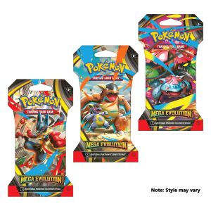 Pokémon - Trading Card Game: Mega Evolution Sleeved Booster [10-10055-108] (3 Sleeved Booster Set) - Styles May Vary