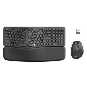 Redragon BS-7162MAX 2.4G Wireless Ergonomic Keyboard and Mouse Bundle - Black