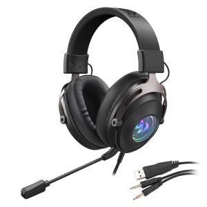 Redragon H389 Arrorain Lite RGB Wired Gaming Headset - Black