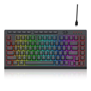 Redragon Crescent K524-RGB 75% Wired Gaming Keyboard With Extra On-Board Macro Keys
