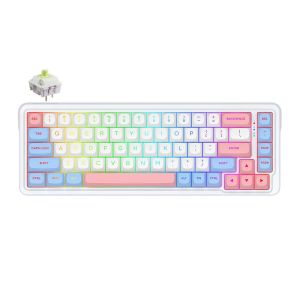 Redragon K709WBP RGB Nova Pro Tri-Mode 65% Hot-Swappable Wireless Mechanical Keyboard (Mint Mambo Switch)