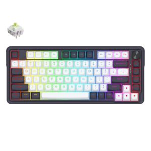 Redragon K673WB-RGB Ucal Max Tri-Mode 75% Hot-Swappable Wireless Mechanical Keyboard - White Black (Mint Mambo Switch)