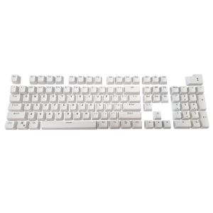 104 Keys PBT Double Shot Keycaps [White]