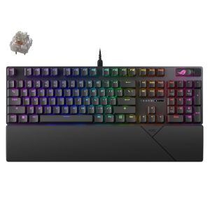 Asus ROG Strix Scope II Gaming Keyboard with Pre-lubed ROG NX (Snow) Mechanical Switches