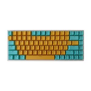 84 Keys PBT Double Shot Keycaps [Turquoise Yellow]