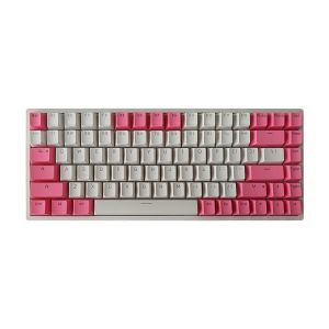 84 Keys PBT Double Shot Keycaps [Pink White]