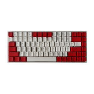 84 Keys PBT Double Shot Keycaps [Red White]