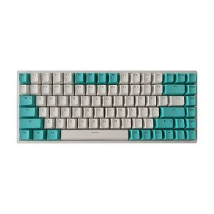 84 Keys PBT Double Shot Keycaps [Turquoise White]