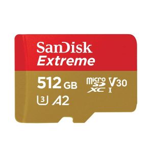 SanDisk Extreme 512GB micoSDXC Card [190MBS/130MBS]