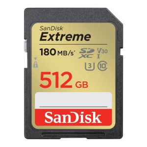 SanDisk Extreme 512GB 180MB/s SDXC UHS-I Memory Card 