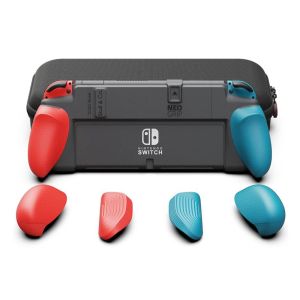 Skull & Co NeoGrip + Maxcarry Case for Nintendo Switch OLED and Regular Model - Neon [NSNGSET-RB]