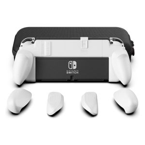 Skull & Co NeoGrip + Maxcarry Case for Nintendo Switch OLED and Regular Model - White [NSNGSET-WT]