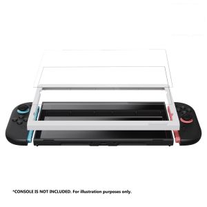 Skull & Co. Tempered Glass Screen Protector with EZ-Align Frame for Nintendo Switch 2 (2-Pack) - HD Clarity