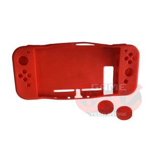 Switch Anti-Slip Protective Cover Skins and Analog Cover for Console [Red]

