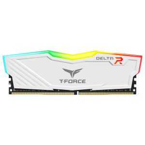 TeamGroup T-Force Delta 8GB (1 x 8GB) DDR4 3200MHz CL18 RGB Desktop Memory - White