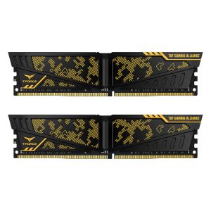 Teamgroup T-Force Vulcan TUF 16GB (2X8GB) DDR4 3200MHZ CL16 Black Yellow Desktop Memory