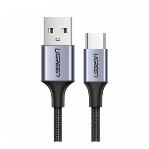 Ugreen USB A 2.0 To USB-C Male Fast Charging Cable Black (60126) - 1M