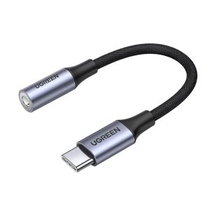 Ugreen USB-C to 3.5mm Audio Adapter 10cm (AV161/80154) - Space Gray