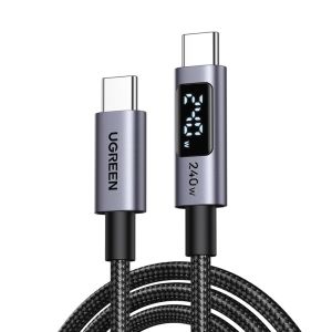 Ugreen 240W USB-C to USB-C Power Delivery Fast Charging Cable with LED Display [2M] (L530/65867)