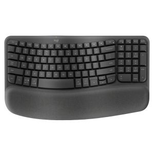 Logitech Wave Keys Ergonomic Wireless Keyboard - Graphite