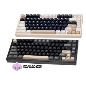 WOBKEY Rainy 75 Standard HMX Violet Linear Switch Wireless Mechanical Keyboard with Super Acoustics 