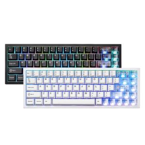 Yunzii AL65 QMK/VIA Tri-Mode Hot-swappable RGB Custom Hollow Wireless Mechanical Keyboard - Gateron Zero Linear Switch