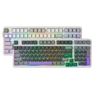 YUNZII B98 Tri-Mode Wireless Hot Swappable RGB Mechanical Keyboard (Milk Switch)
