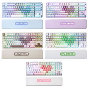 YUNZII B87 Tri-Mode Wireless Hot Swappable RGB Custom Mechanical Keyboard (Milk V2/Cocoa Cream V2 Linear Switch)
