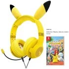 Hori Pikachu Gaming Headset (NSW-550) with Nintendo Switch Detective Pikachu Returns