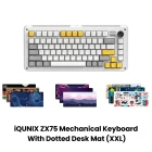 iQUNIX ZX75 Mechanical Keyboard with Dotted Desk Mat