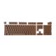 104 Keys PBT Double Shot Keycaps [Chocolate Brown]