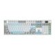 Epomaker QK108 100% Gasket Mounted Tri-Mode Mechanical Keyboard with Led Mini Screen - Sea Salt Silent Switch