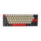 61 Keys PBT Double Shot Keycaps [Black / Red / Cream]