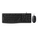 AOC KM170B/97 Wired Keyboard and Mouse Combo (Black)