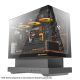 DarkFlash Floatron F1 Art Ultra Tempered Glass Panel M-ATX 270° Panoramic Floating PC Case - Black