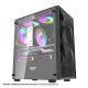 DarkFlash M305 Mesh Tempered Glass Panel Luxury M-ATX PC Case - Black