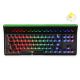 Epomaker Brick 87 TKL Hot-Swappable Tri-Mode RGB Mechanical Gaming Keyboard with Stackable Block Bar Clear Black (Gateron G Pro Yellow)