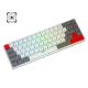 Aula F3068 Dual-Mode Hot-Swappable TKL Mechanical Keyboard - Gray White [Blue]