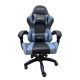 GameTech LT-002 Leatherette Adjustable Gaming Chair (Black Blue)