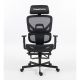 GameTech EG-6118 Ergonomic Gaming Mesh Chair with Headrest & Extendable Footrest (Black) 
