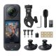 Insta360 X5 8K 360 HDR Waterproof Action Camera Motorcycle Bundle
