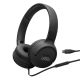 JBL Tune 520C USB-C Hi-Res Wired On-Ear Headphones - Black