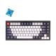 Keychron Q1 QMK 84 Keys Custom Mechanical Keyboard Fully Assembled Carbon Black [Gateron Phantom Blue] Q1C2