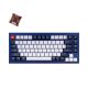 Keychron Q1 QMK 84 Keys Custom Mechanical Keyboard Fully Assembled Navy Blue [Gateron Phantom Brown] Q1J3
